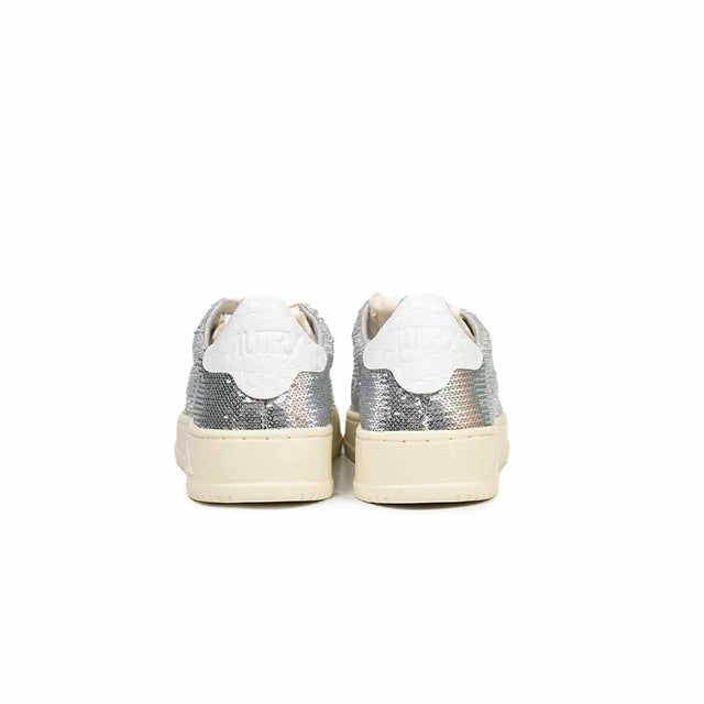 Sneaker Autry - Dallas low wom glitter argento