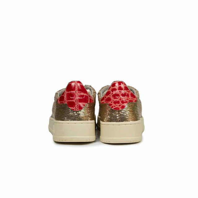 Sneaker Autry - Dallas low wom glitter oro