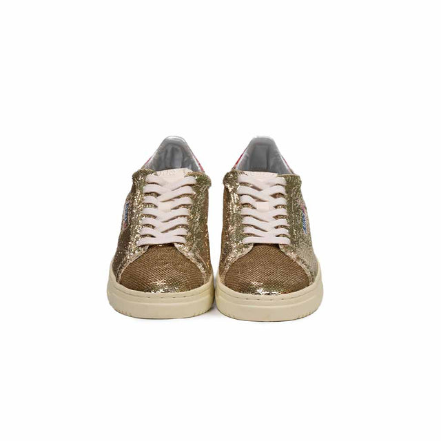 Sneaker Autry - Dallas low wom glitter oro