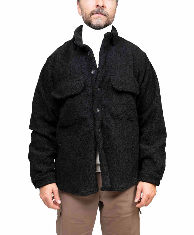 Overshirt Whitesand - nero