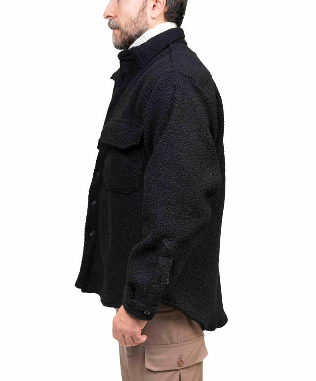Overshirt Whitesand - nero