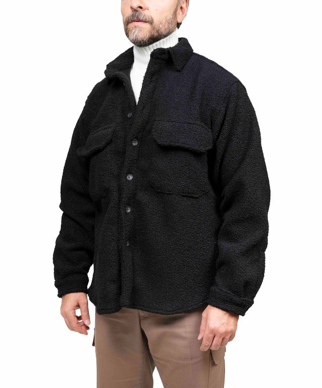 Overshirt Whitesand - nero