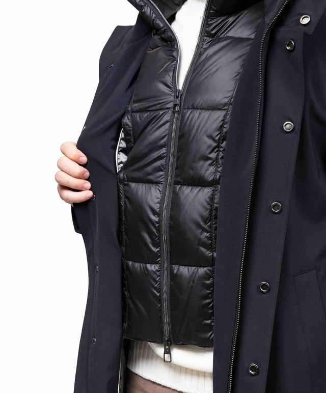 Giaccone Montecore tessuto tecnico - Blu