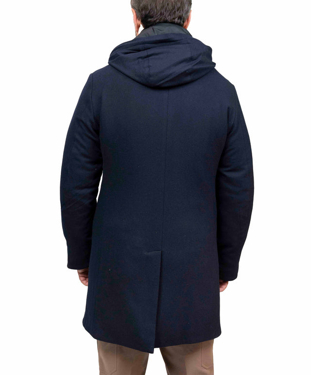 Giaccone Montecore tessuto loro piana - Blu