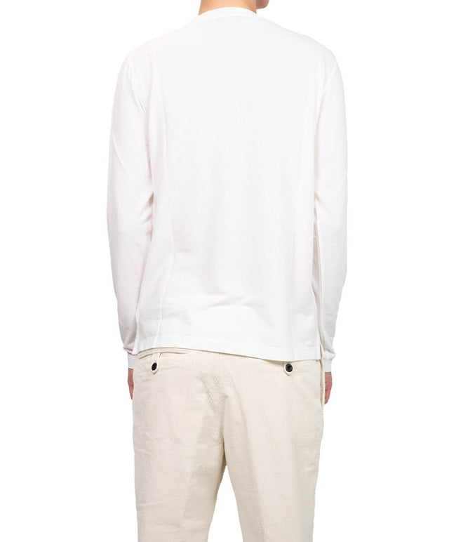 Zanone - T-shirt a maniche lunghe ice cotton bianco