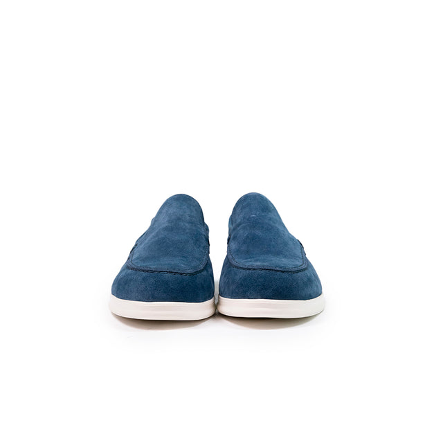 Doucal’s Mocassino Loro Piana blu low avio