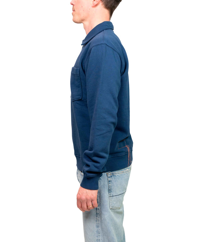 Felpa Zip BLU Navy