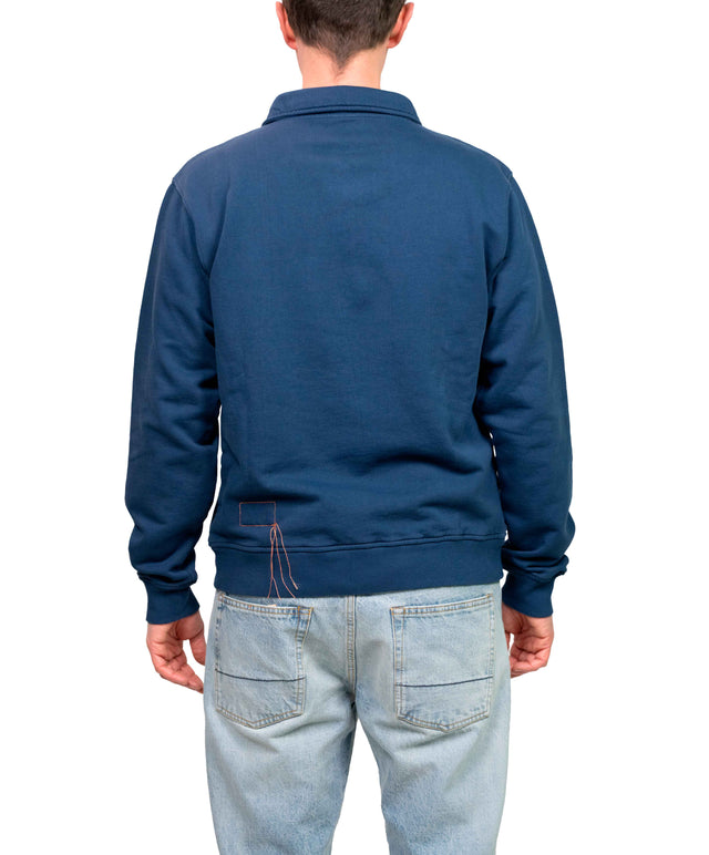 Felpa Zip BLU Navy