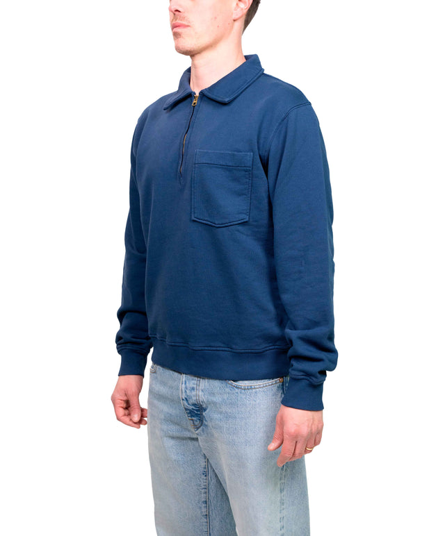 Felpa Zip BLU Navy