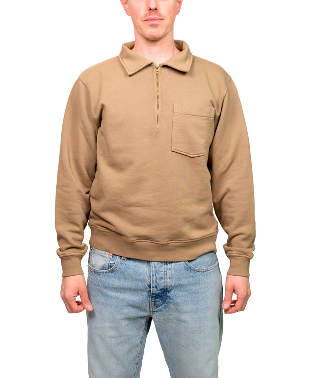 Felpa Zip Tabacco AVA