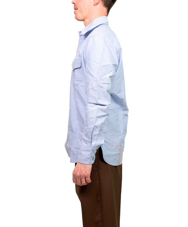 Camicia texana oxford azzurro Fortela