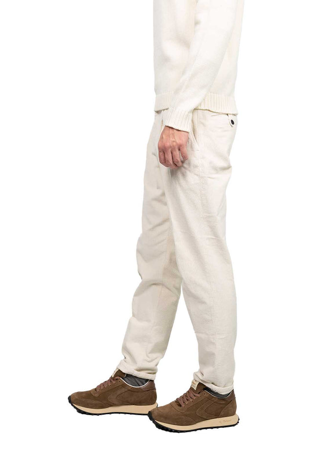 Incotex Slacks - velluto bianco