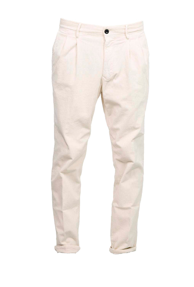 Incotex Slacks - velluto bianco