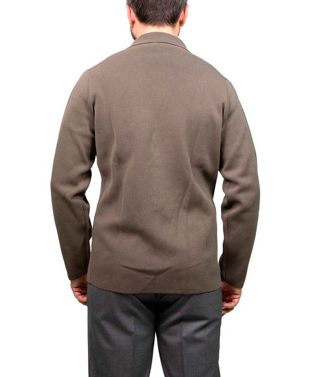 Cardigan monopetto milano tabacco