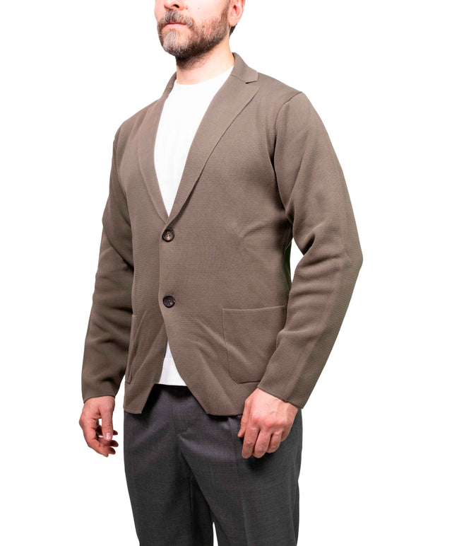 Cardigan monopetto milano tabacco