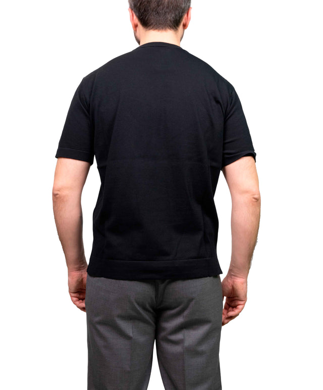 Filippo De Laurentiis - T-shirt Calata crepes nera
