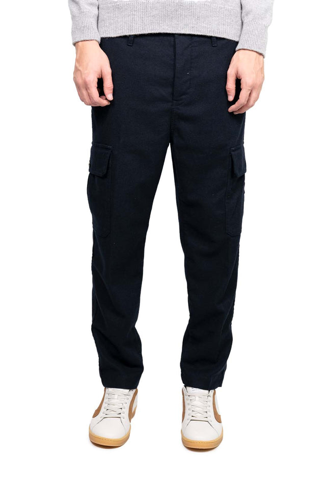 Incotex Slacks - cargo lana blu machine was