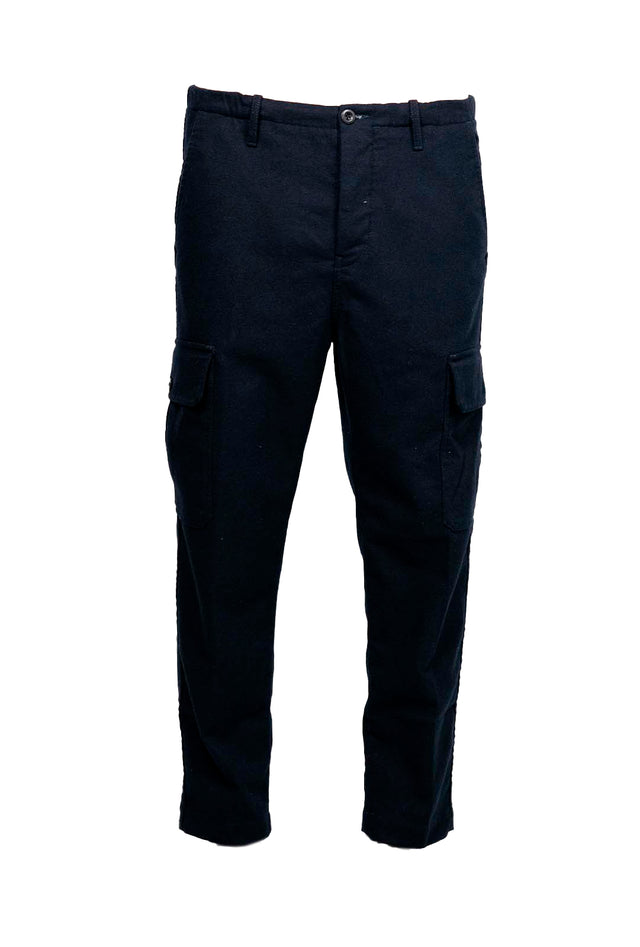 Incotex Slacks - cargo lana blu machine was