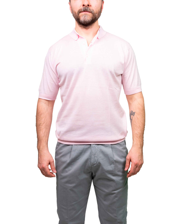 Polo John Smedley - Adrian Slim Fit - Rosa