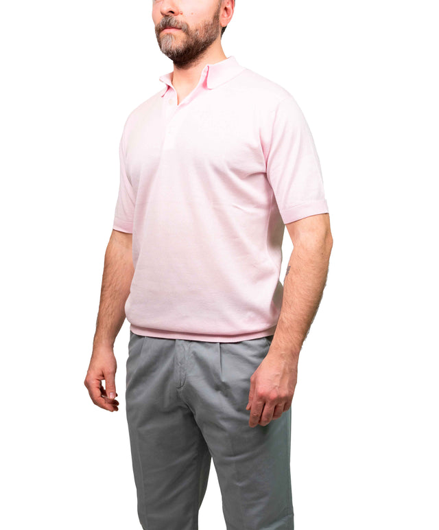 Polo John Smedley - Adrian Slim Fit - Rosa