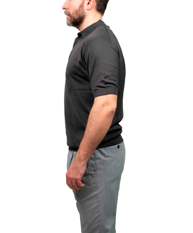 Polo John Smedley - Adrian Slim Fit - Marrone scuro cioccolato
