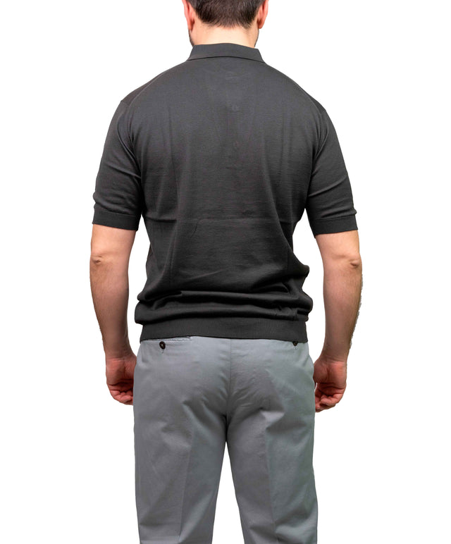 Polo John Smedley - Adrian Slim Fit - Marrone scuro cioccolato