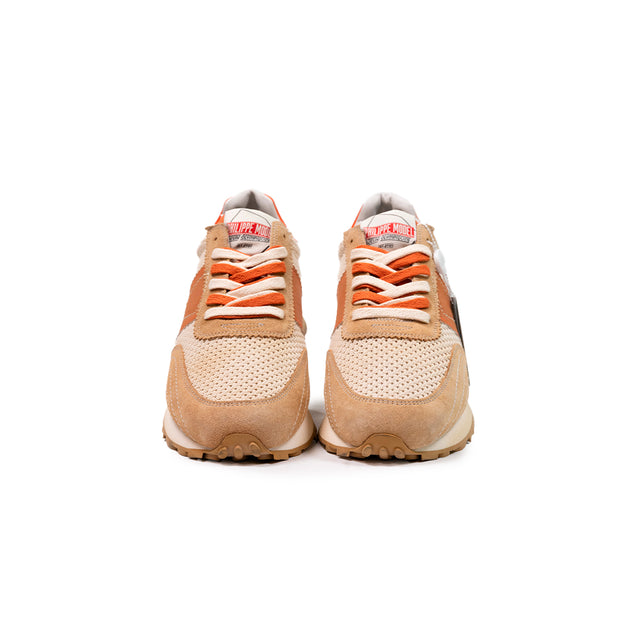 Sneaker Philippe model running rete low vintage biscotto