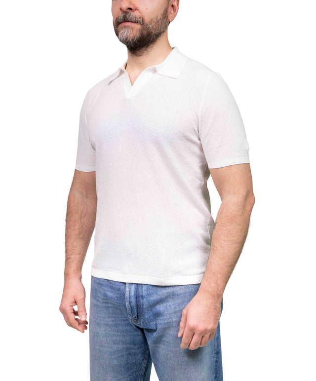 Skipper polo - bouclè ghiaccio -MC2 Saint Barth