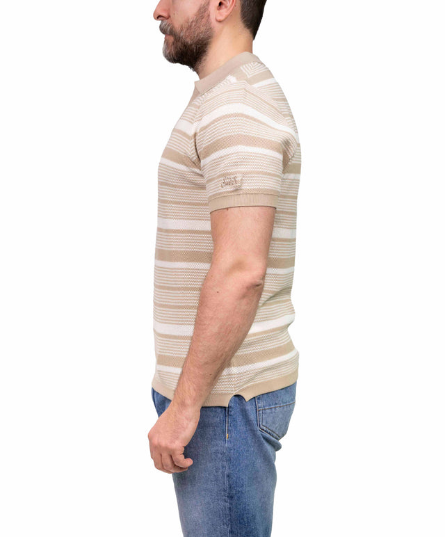 Skipper rigata - beige - MC2 Saint Barth