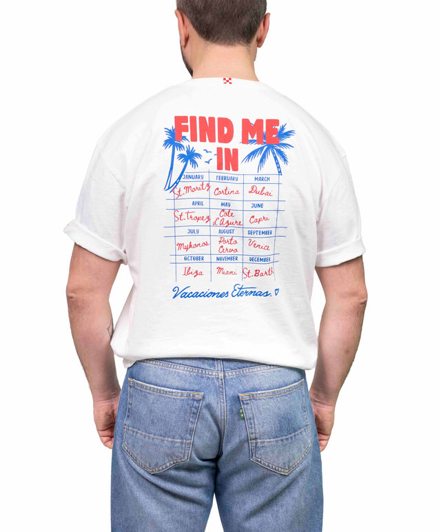 T-shirt over “find me in” - bianca - MC2 Saint Barth