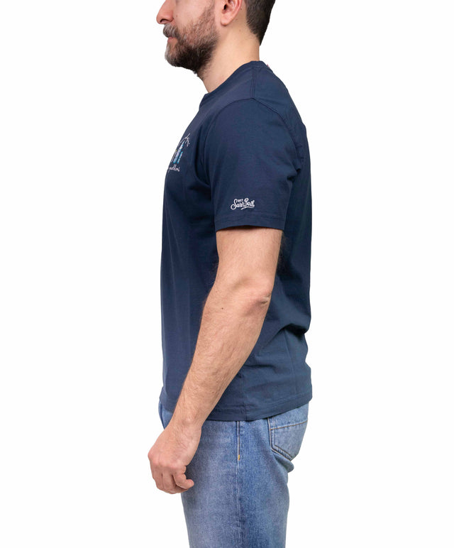T-shirt “creo soluzioni non problemi” - blu - MC2 Saint Barth