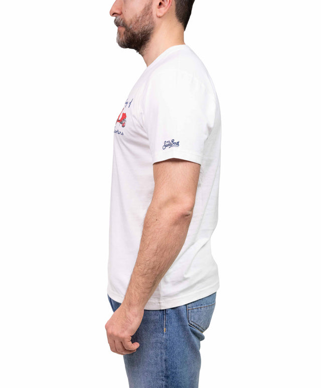 T-shirt”King of scooters” - bianca - MC2 Saint Barth