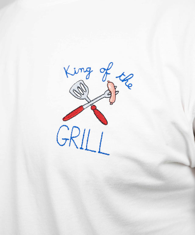 T-shirt ”King of the grill” - bianca - MC2 Saint Barth