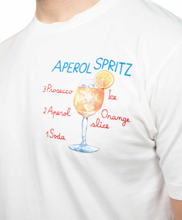 T-shirt ”aperol spritz”- bianca - MC2 Saint Barth