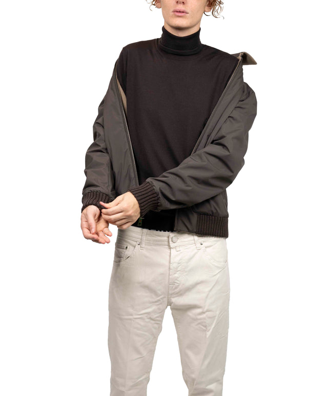 Kired - Giubbino Cashmere reversibile beige