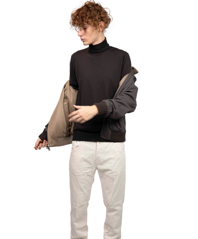 Kired - Giubbino Cashmere reversibile beige