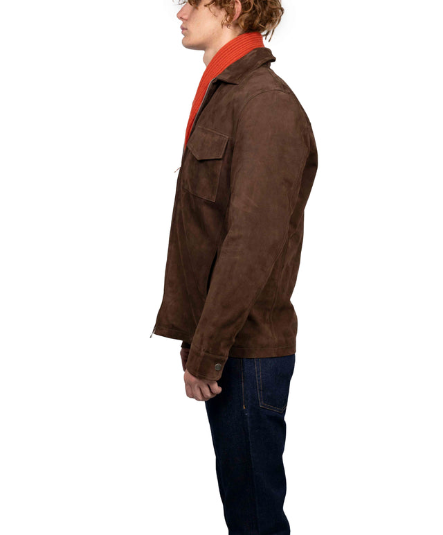 Stewart - Giacca work camoscio tabacco