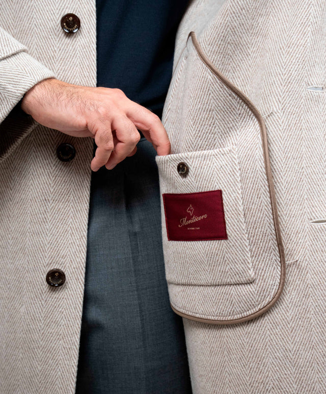 Montecore - Cappotto over cashmere - color beige