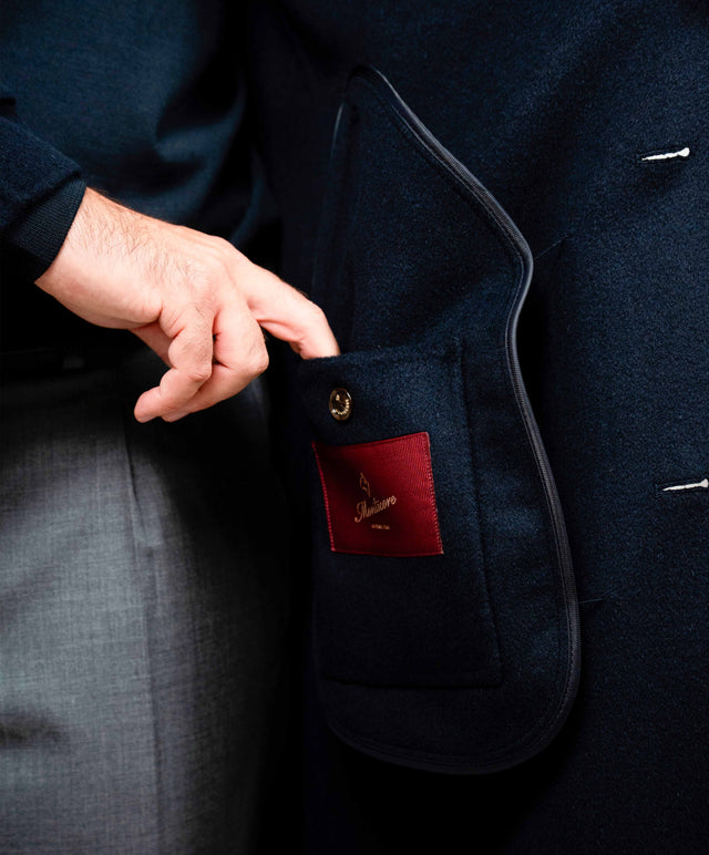 Montecore - Cappotto over cashmere - colore blu