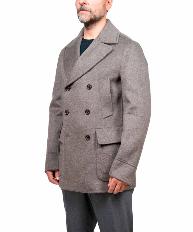 Montecore - caban cashmere colore tabacco