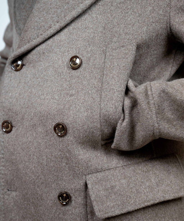 Montecore - caban cashmere colore tabacco