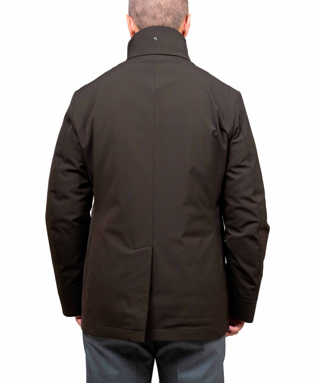 Montecore - peacoat in jersey/aerotwill colore marrone scuso