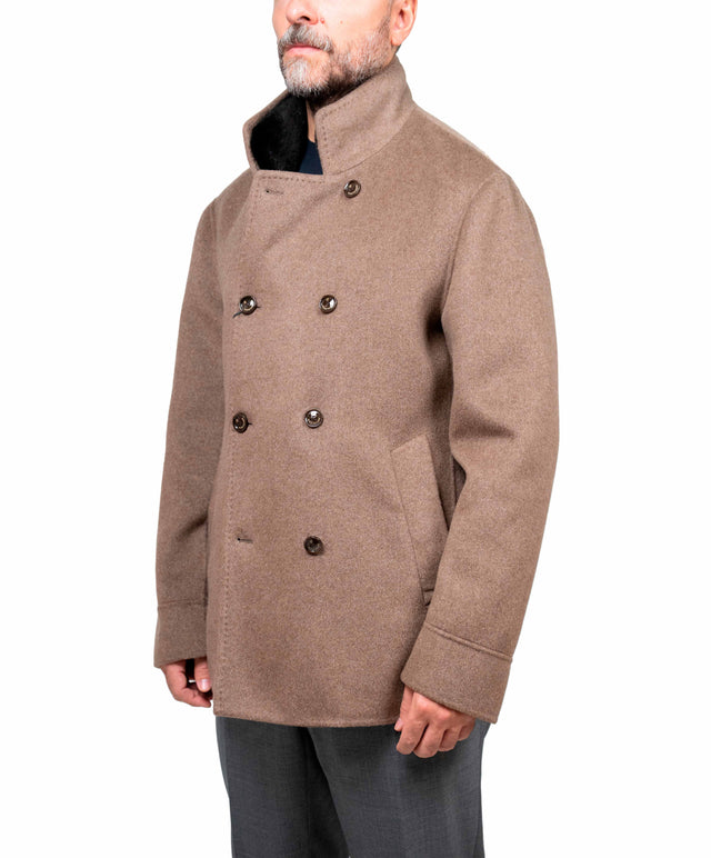 Montecore - peacoat in cashmere colore tabacco