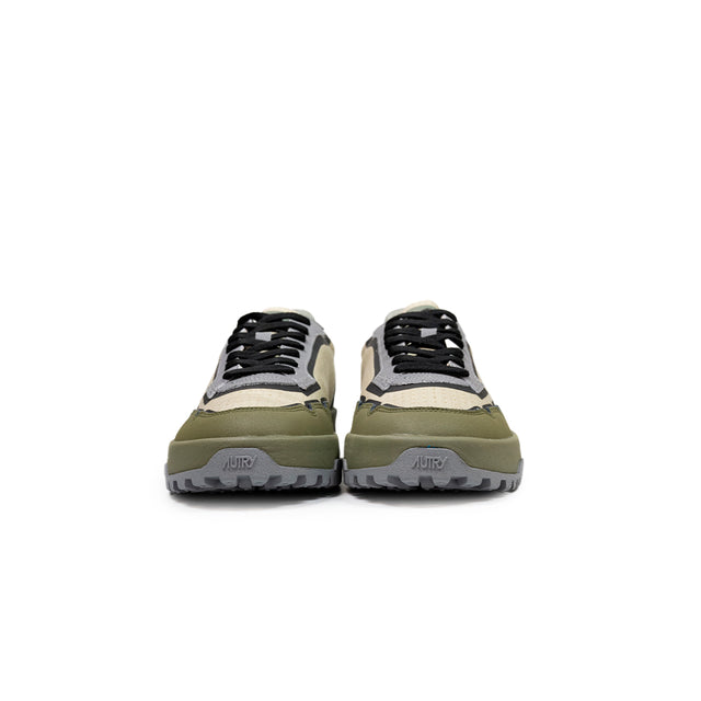 Sneaker Autry - WILDPACE IN CORDURA E PELLE verde militare
