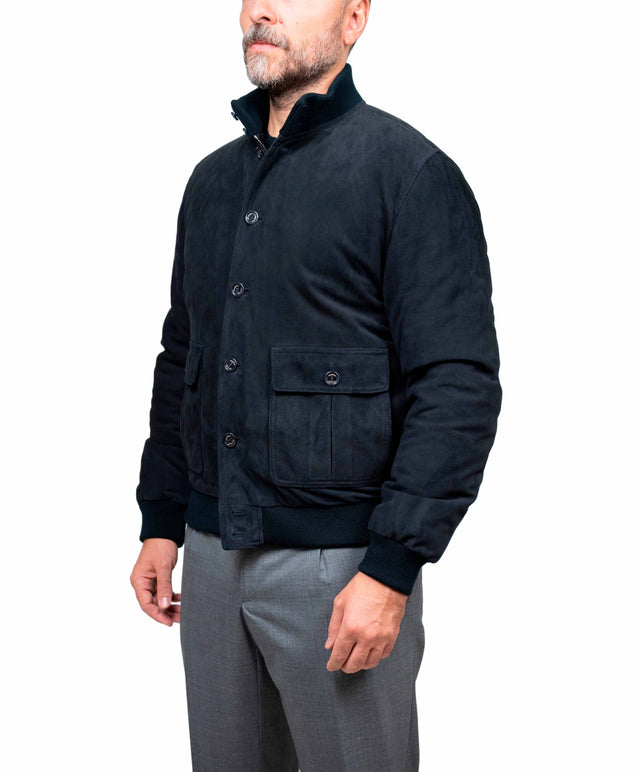 Valstar - Valstarino imbottito camoscio colore blu