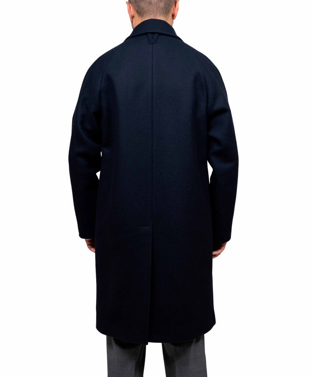 Valstar - cappotto over lana color blu