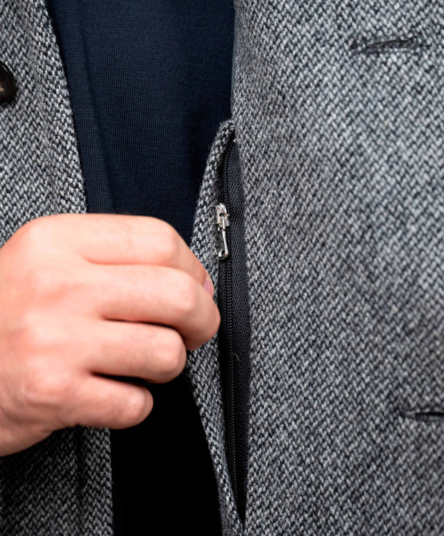 Valstar - cappotto over lana colore grigio medio