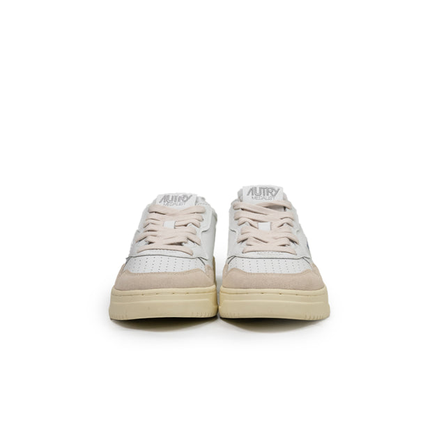 Sneaker Autry - MEDALIST LOW bianca e burgundy