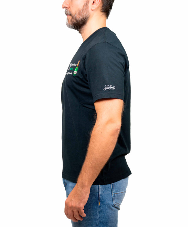 Saint Barth t-shirt “mi piacciono le bocce grandi”, nera