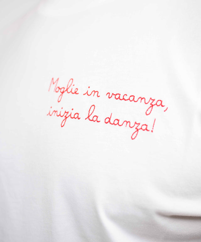 Saint Barth “moglie in vacanza inizia la danza”, bianca